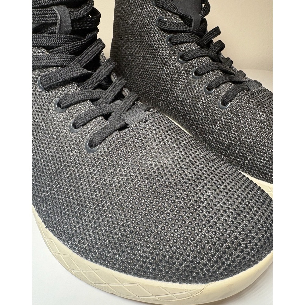 NOBULL Men's High-Top Trainer Black Heather Off White | Size 12 - Picture 9 of 11